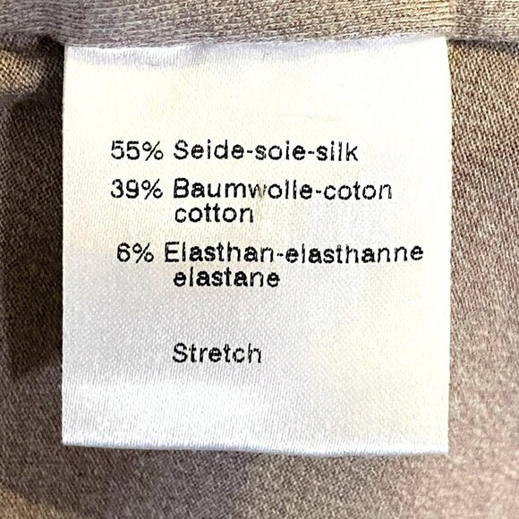 Akris Beige Stretch Silk-Cotton Blend Sleeveless Top With Textured Front Design - Picture 6 of 7